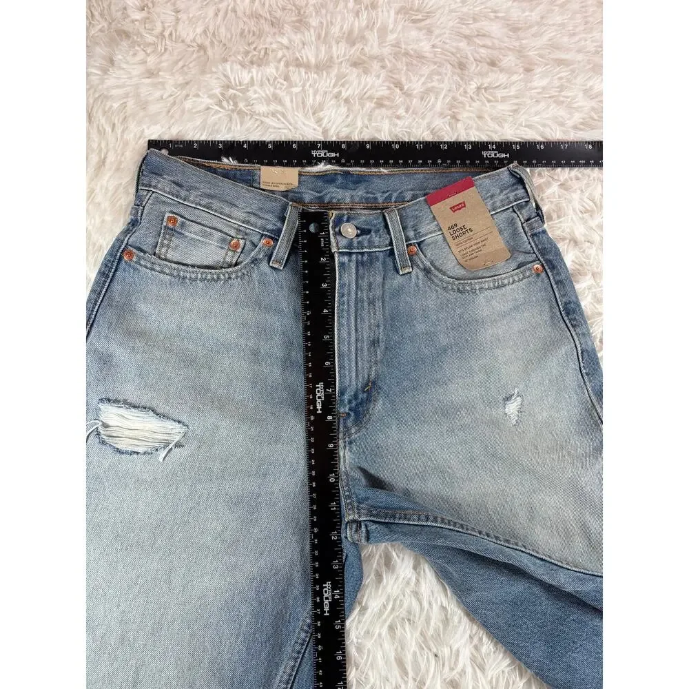 Levi's 469 Loose 30x12 Jorts Mens NWT NOS Y2K Baggy Skater Denim Shorts